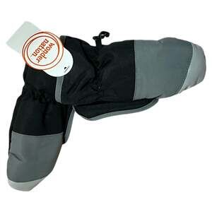 Wonder Nation Kids Winter Mittens, Black and Grey, New with Tags
